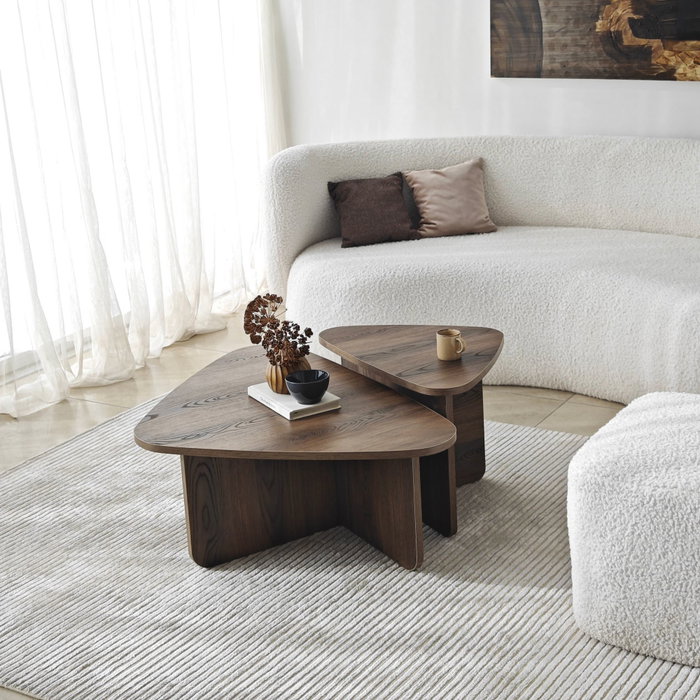 Hanah Home Ballare Set - Nogal